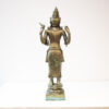 Large Antique 1800s Lord Vishnu Brass Statue - 39cm High - Image 2