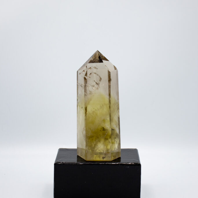Citrine Crystal with Smokey Quartz Tip