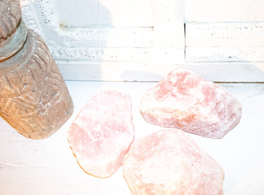 Rose Quartz Rough Crystal Chunks Large