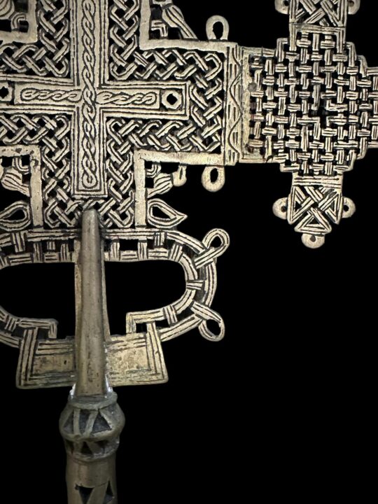 Brass Large Vintage Ethiopian Cross 44cm - Image 2